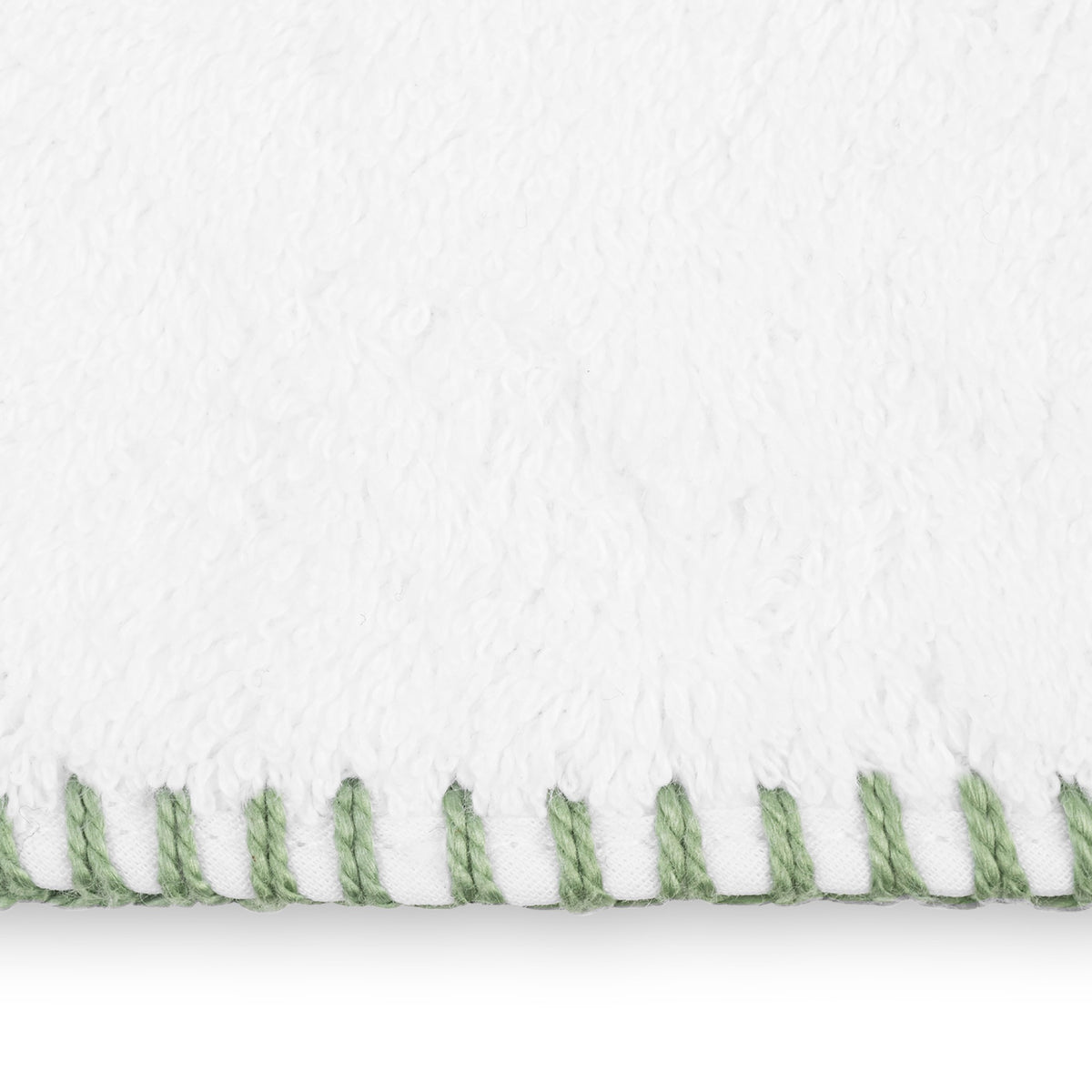 Swatch Sample of Palm Matouk Whipstitch Bath Collection