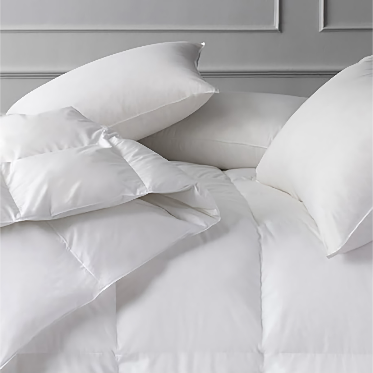 Matouk Pillows and Comforters in White