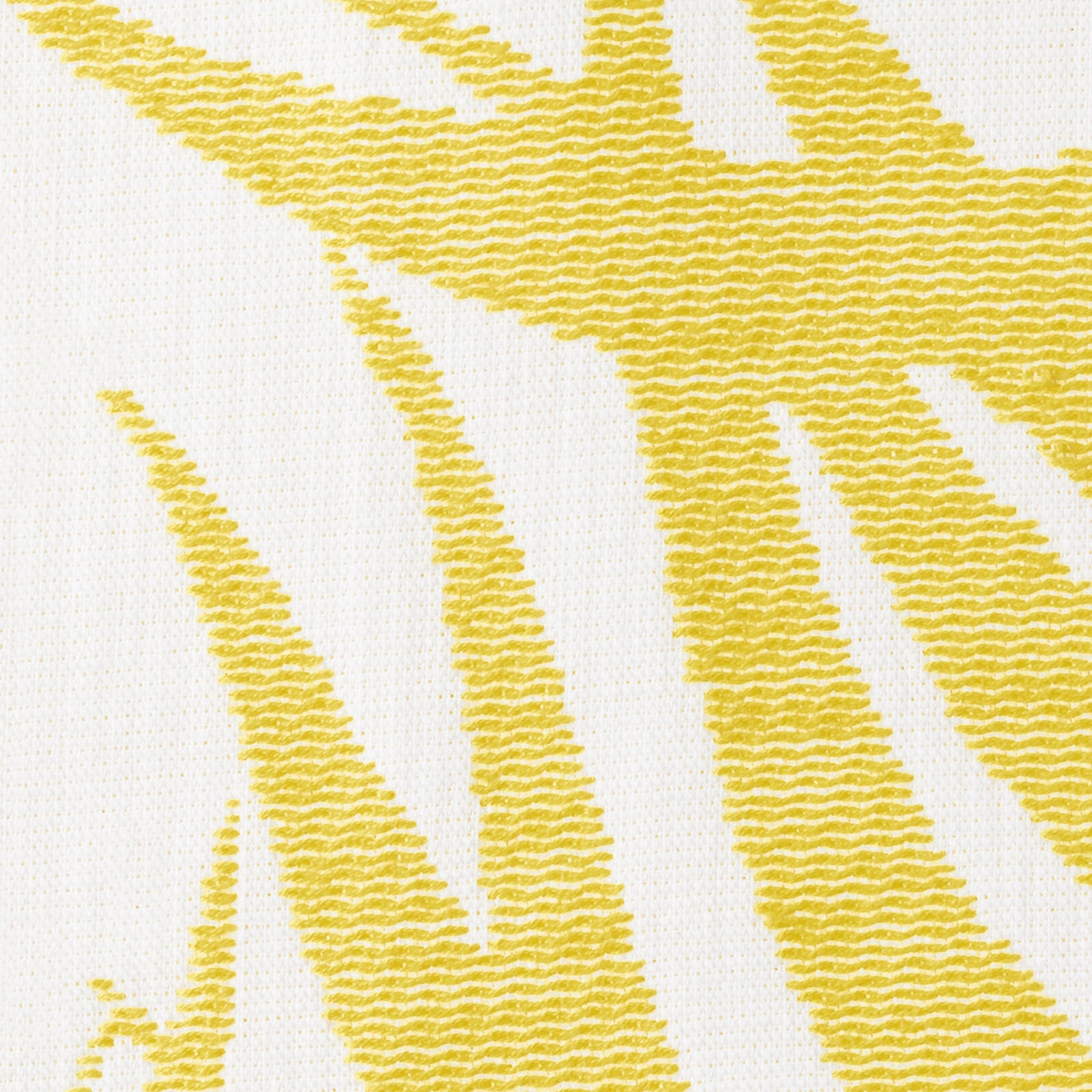 Folded Beach Towel of Matouk Zebra Palm in Color Canary
