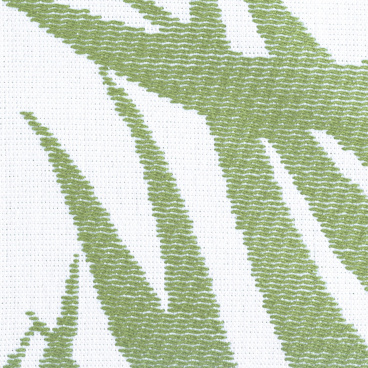 Swatch Sample of Matouk Zebra Palm Beach Towels in Color Jungle
