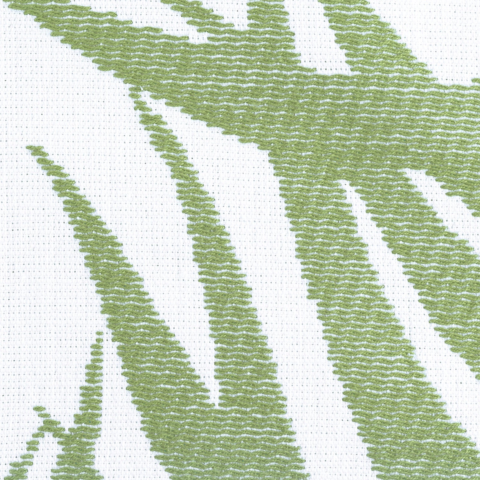 Folded Beach Towel of Matouk Zebra Palm in Color Jungle