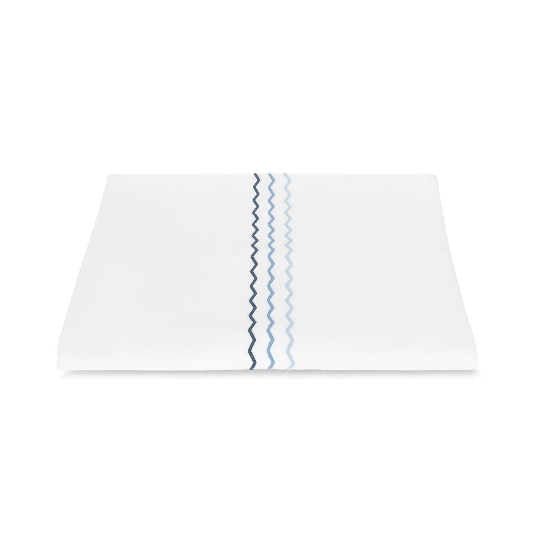 Matouk Axel Flat Sheet in Azure Silo Image