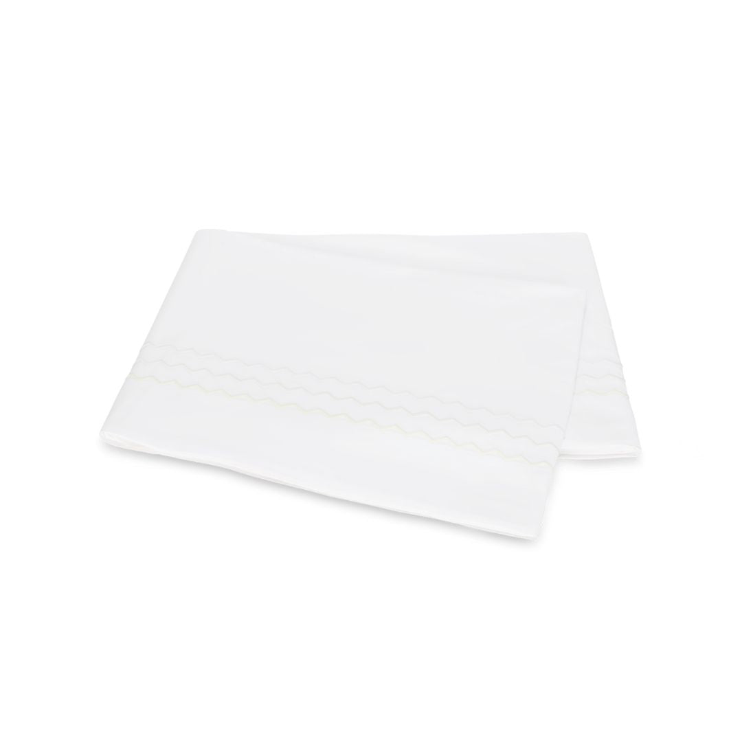 Matouk Axel Flat Sheet in White Silo Image