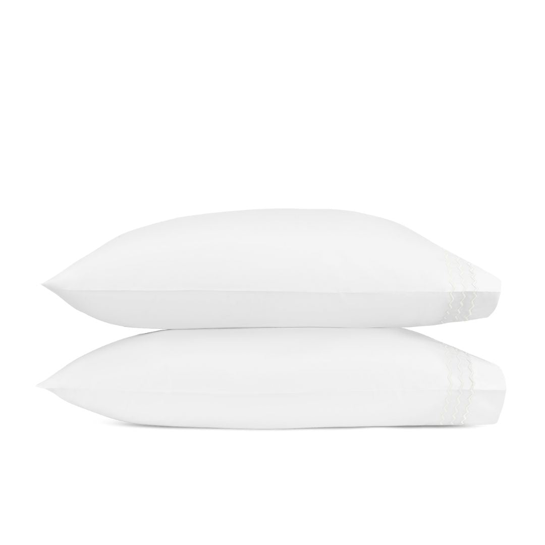 Matouk Axel Pillowcases in White Silo Image
