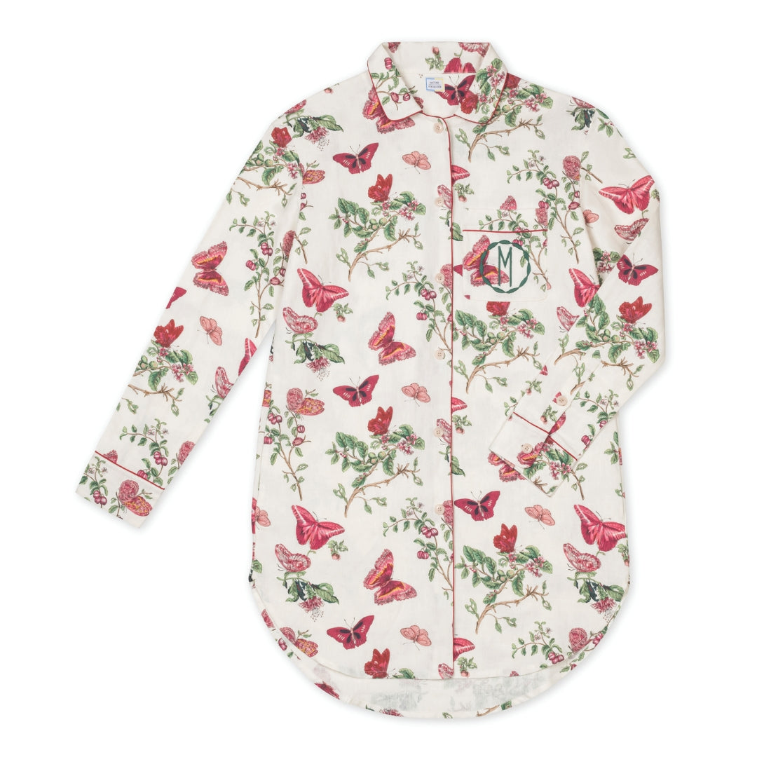 Matouk Baudin Butterfly Sleep Shirt Silo Image