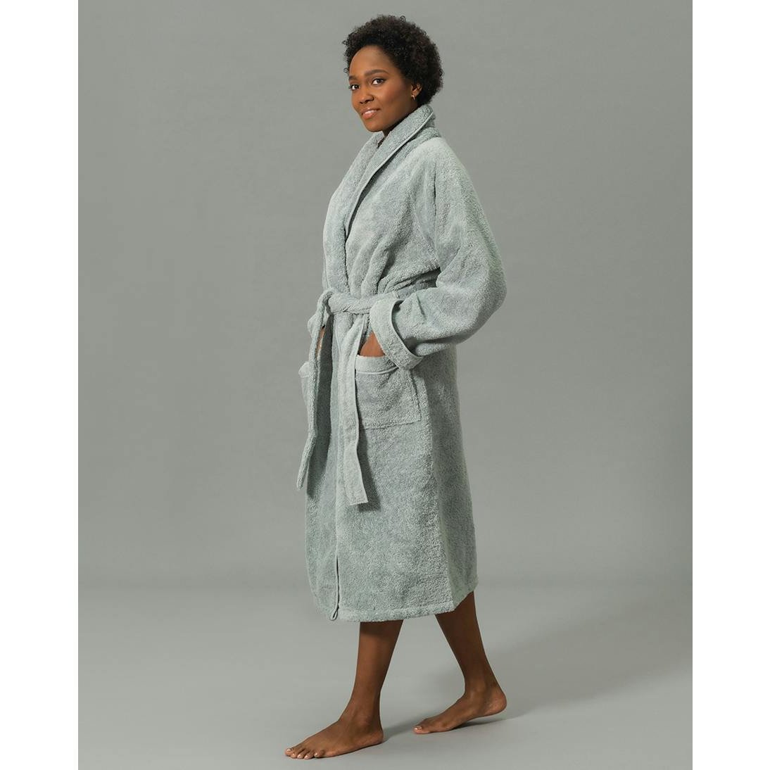 Matouk Cairo Bath Robe in Pool