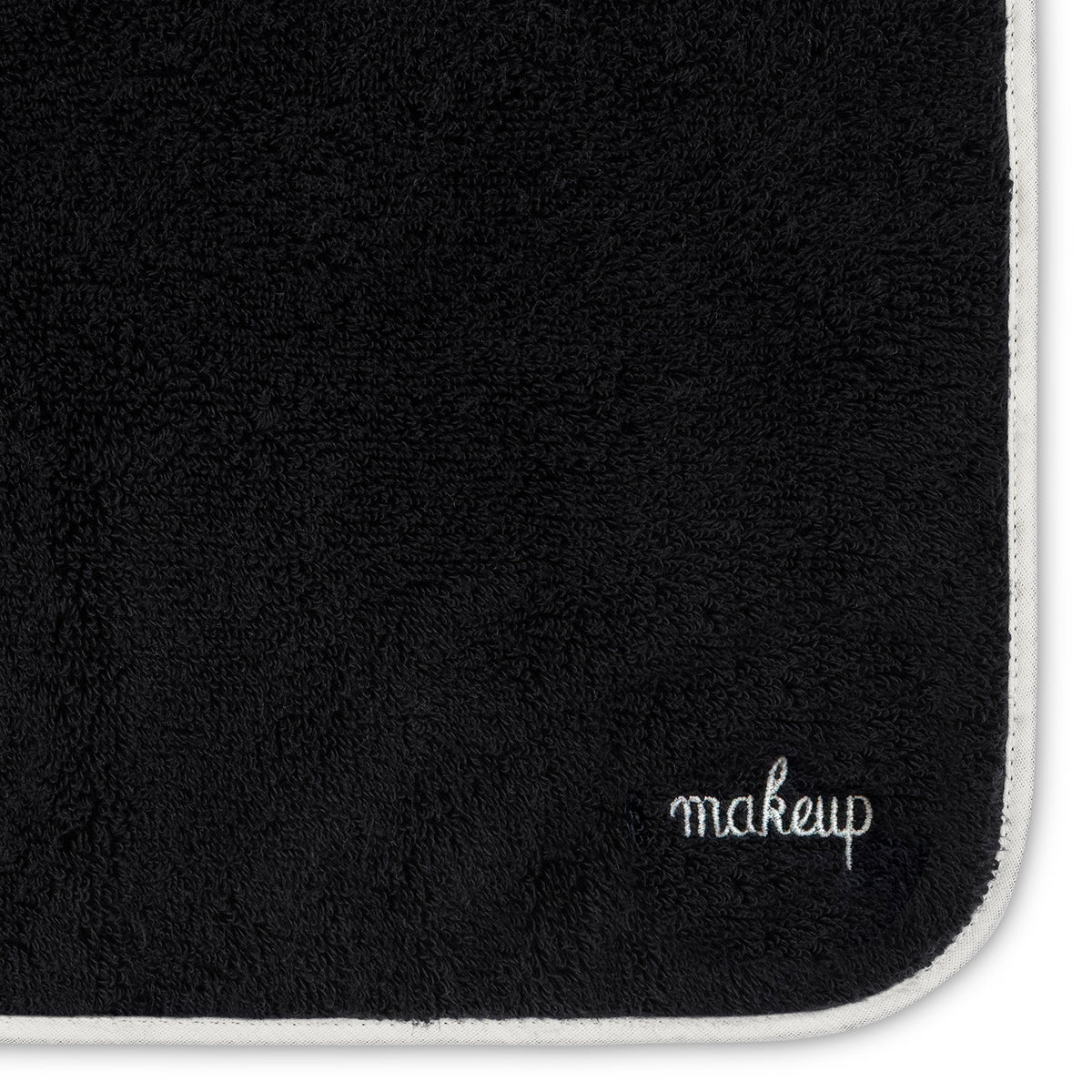 Matouk Giza Makeup Towel - Swatch Image - Carbon