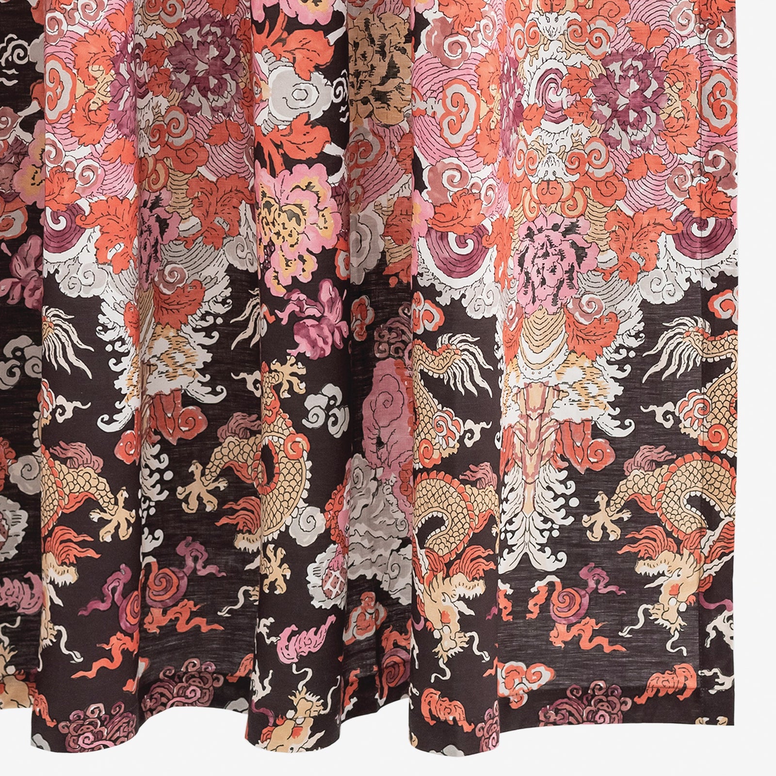 Matouk Magic Mountain Shower Curtain in Chocolate Persimmon