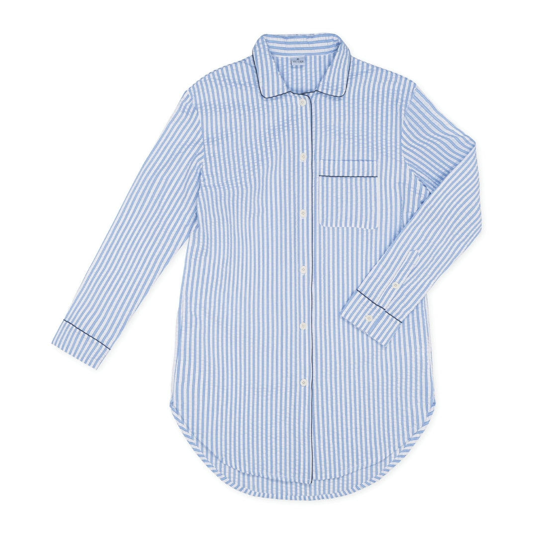 Matouk Matteo Azure Sleep Shirt Silo Image