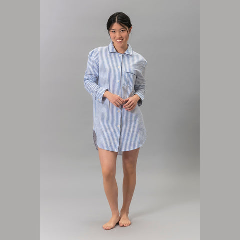 Matouk Matteo Sleep Shirt - Azure featured image