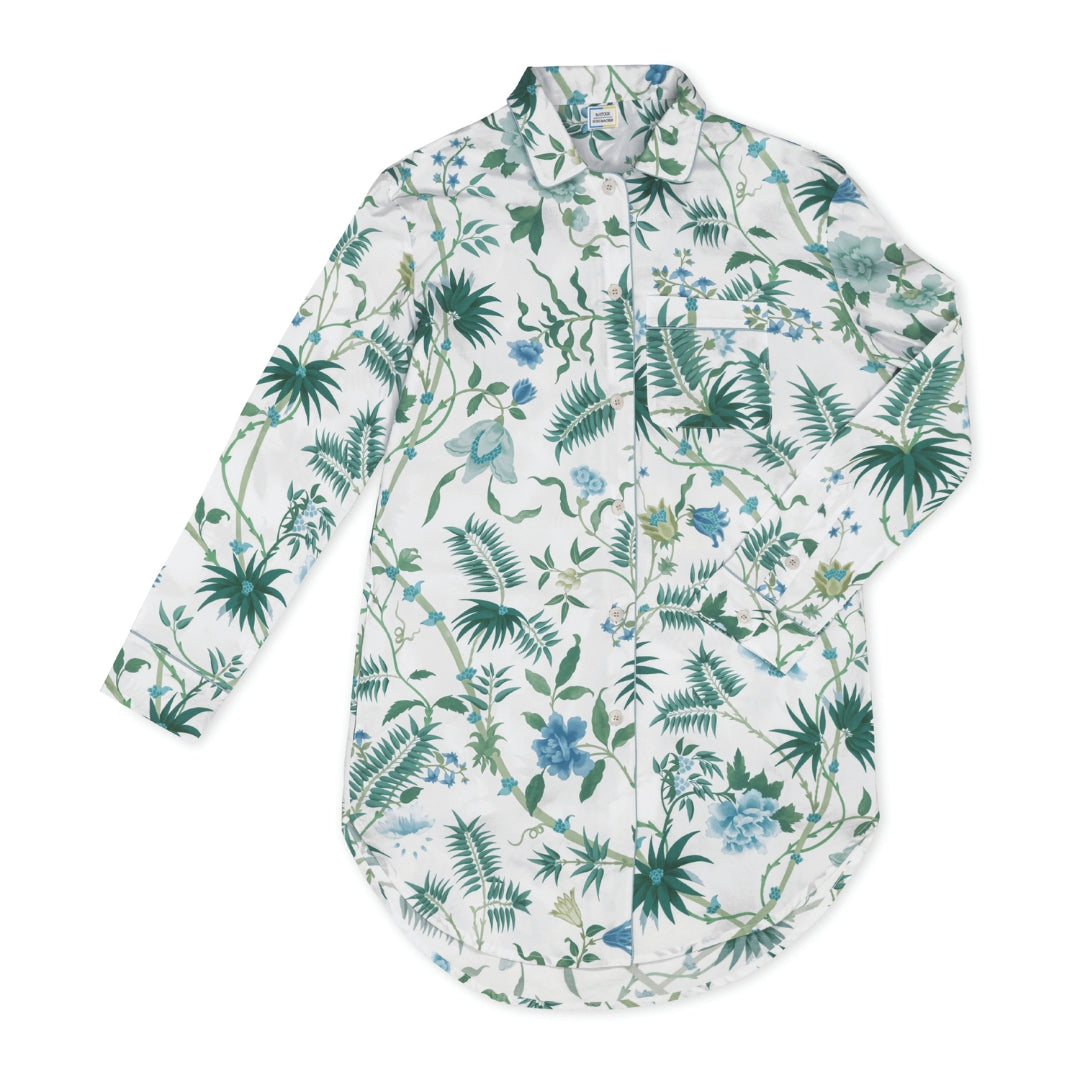 Matouk Palmyra Emerald Sleep Shirt Silo Image