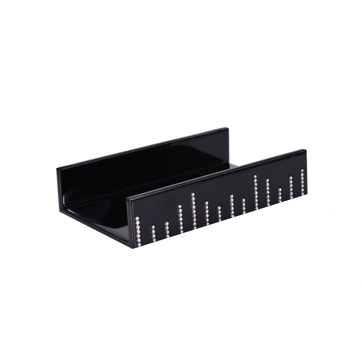 Towel Holder of Mike and Ally Cher Bath Accessories in Black and Silver colors