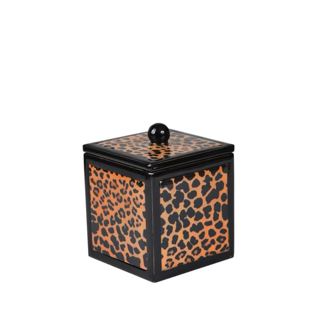 Container of Mike and Ally Congo Bath Accessories in Black and Gold colors