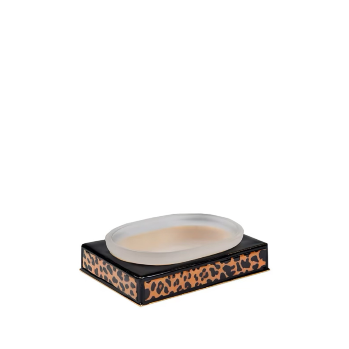 Soap Dish of Mike and Ally Congo Bath Accessories in Black and Gold colors
