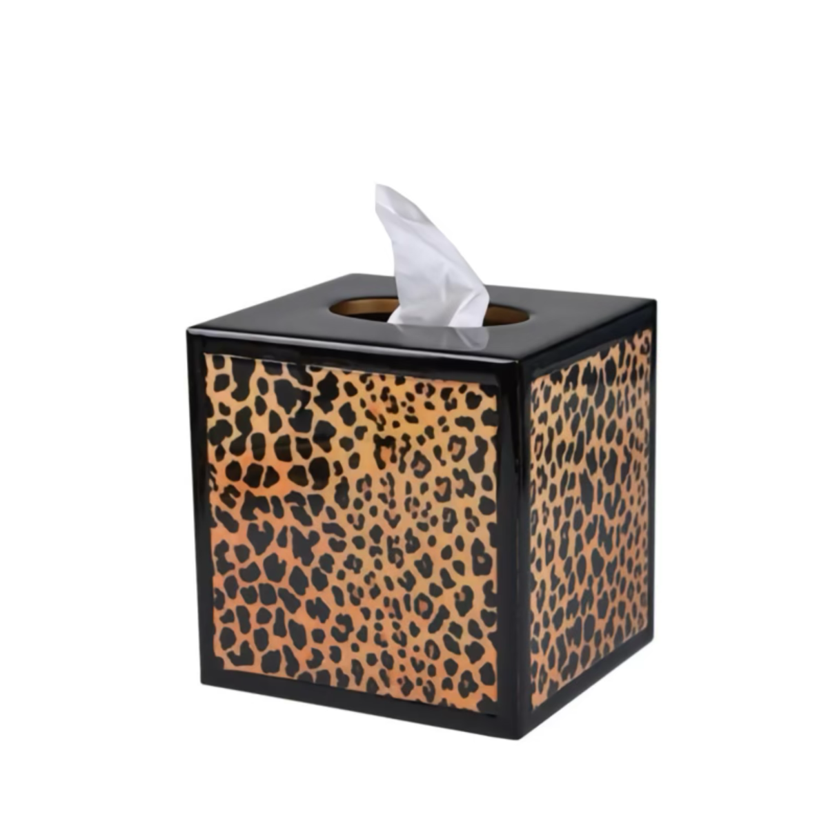 Tissue Boutique of Mike and Ally Congo Bath Accessories in Black and Gold colors