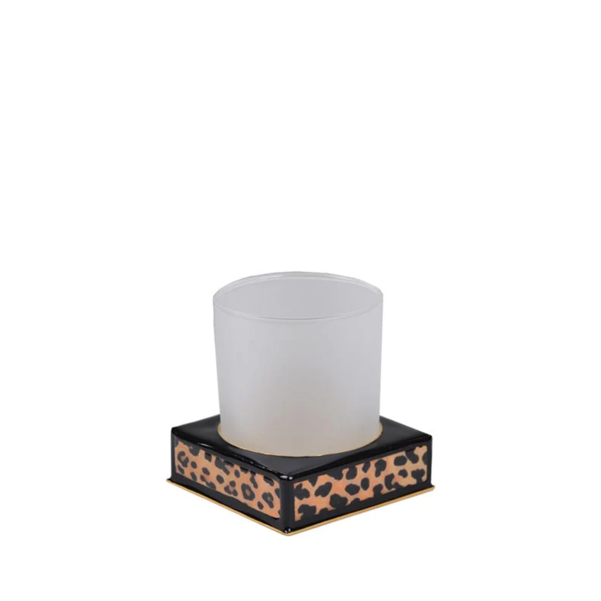 Tumbler of Mike and Ally Congo Bath Accessories in Black and Gold colors