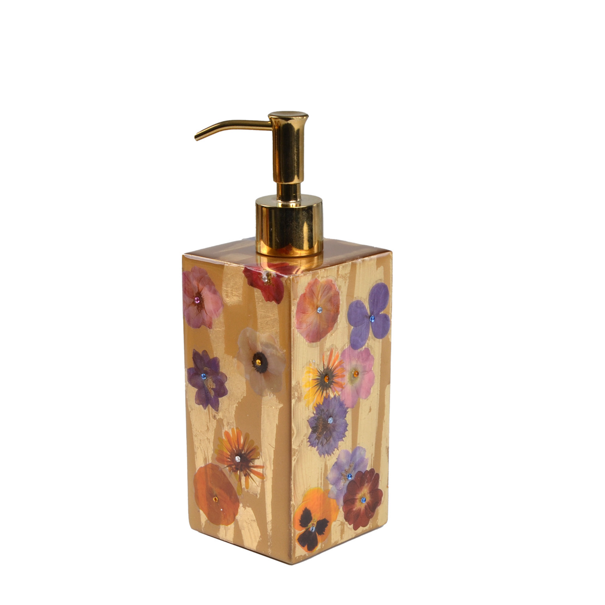Gold Lotion Pump of Mike and Ally Fléur Bath Accessories