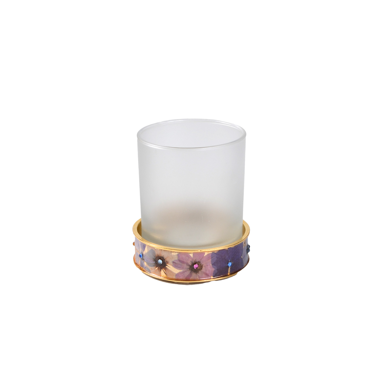 Gold Tumbler of Mike and Ally Fléur Bath Accessories