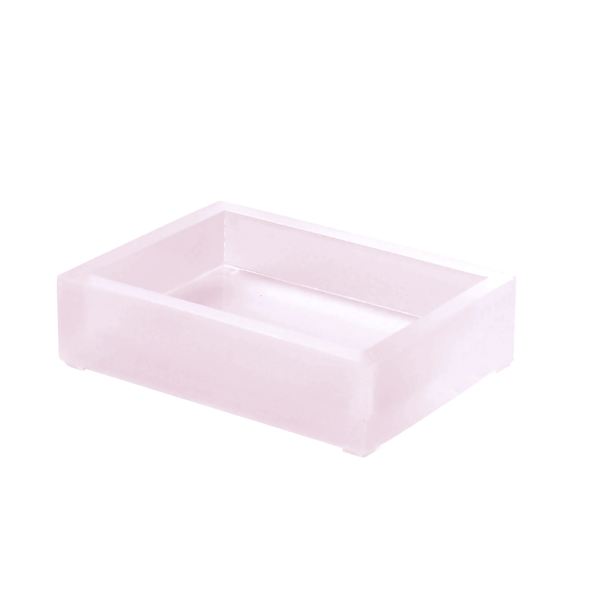 Soap Dish of Mike and Ally Ice Frosted Bath Accessories in Frosted Rose