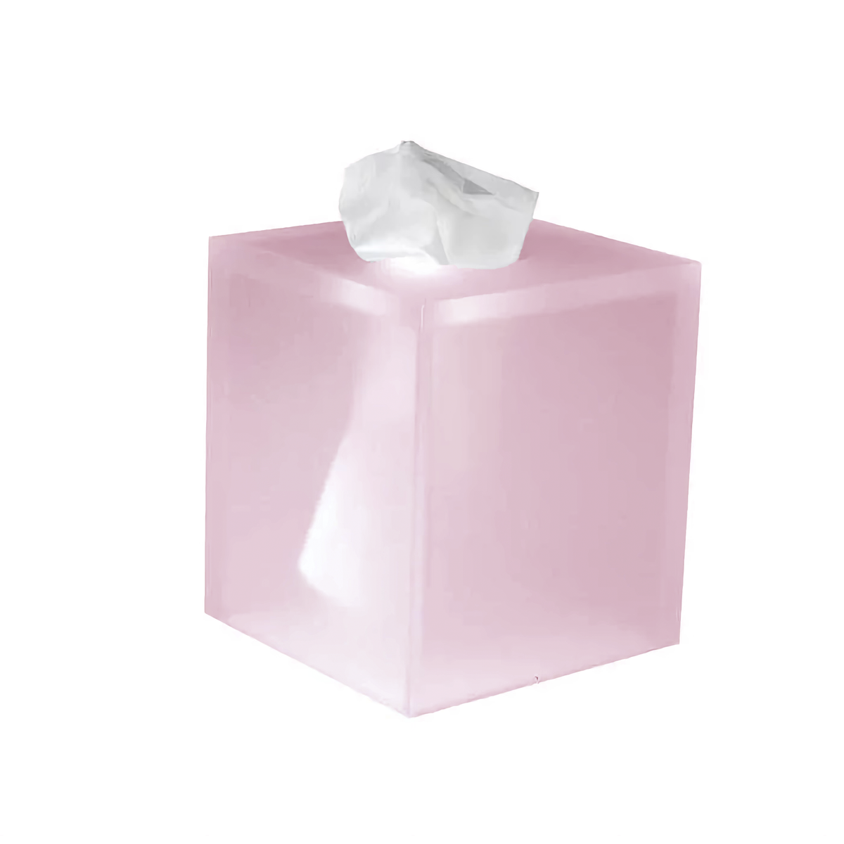 Tissue Holder of Mike and Ally Ice Frosted Bath Accessories in Frosted Rose