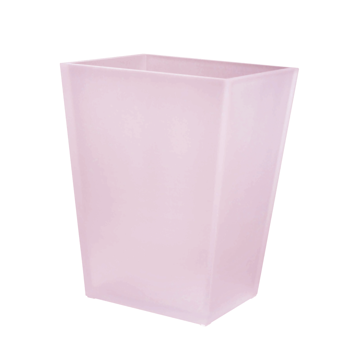 Wastebasket of Mike and Ally Ice Frosted Bath Accessories in Frosted Rose