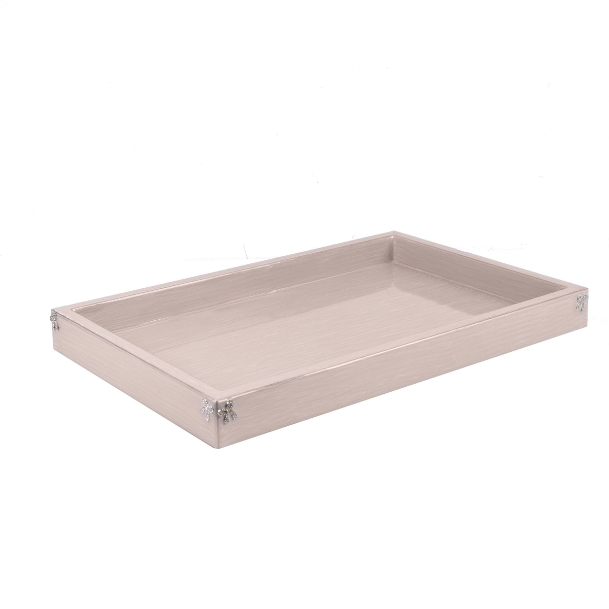 Large Tray of Mike and Ally Lola Bath Accessories in Moonglow and Gold colors