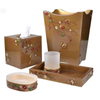 Mike and Ally Mikado Bath Accessories - Cocoa/Gold featured image