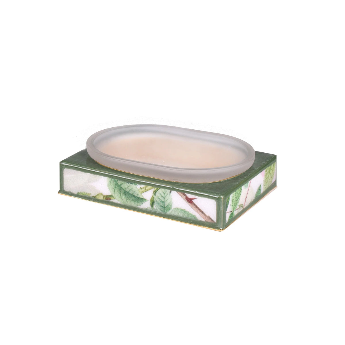 A rectangular soap dish from Mike and Ally Paperwerks Bath Accessories Farmhouse Collection