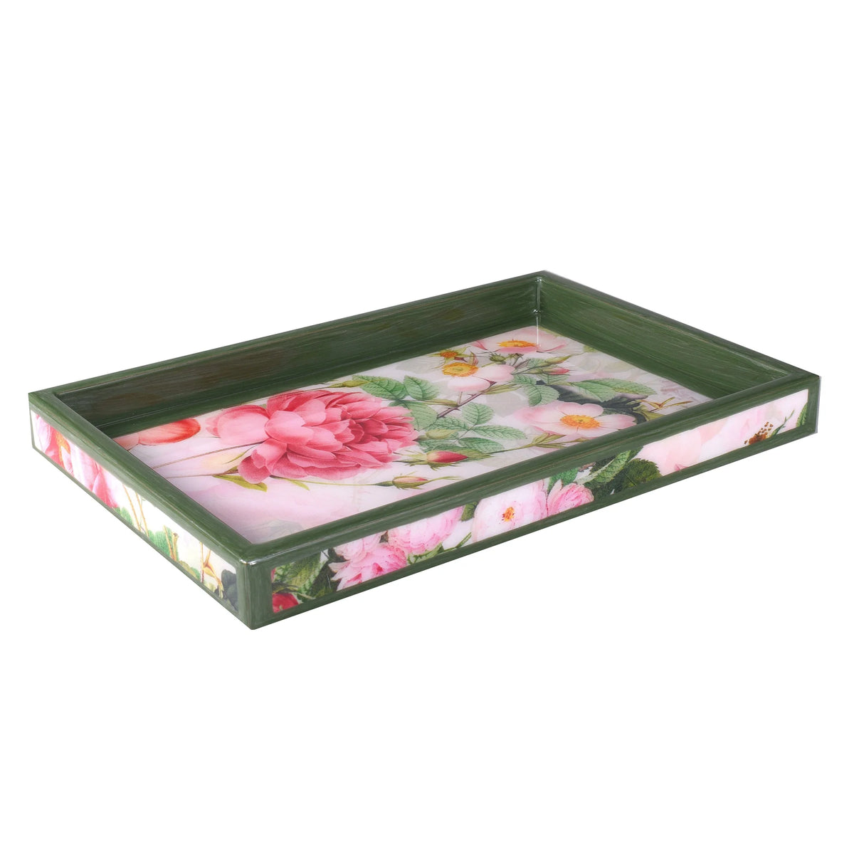 Medium rectangular tray of Mike and Ally Paperwerks Bath Accessories Farmhouse Collection