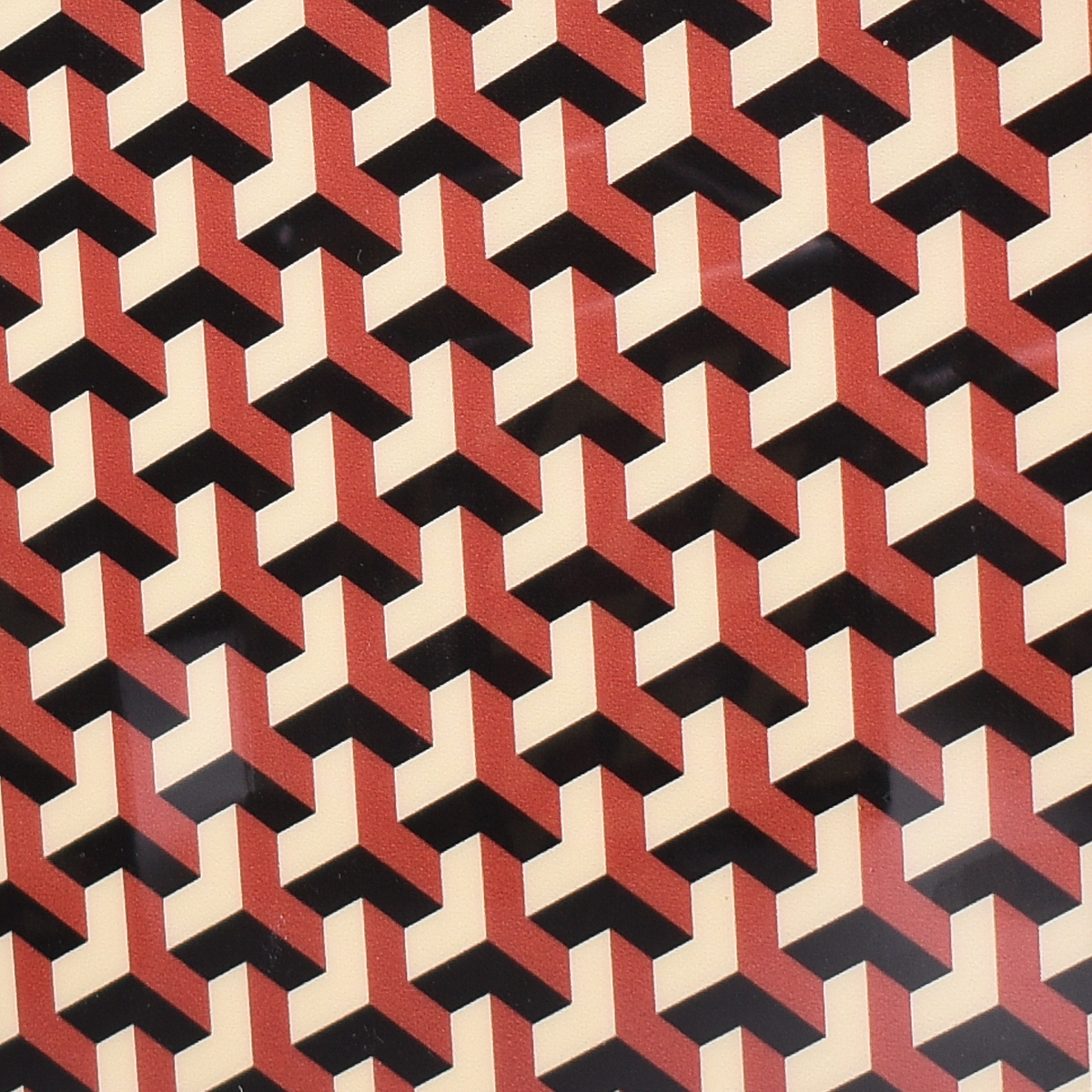 Geo pattern of Mike and Ally Paperwerks Bath Accessories