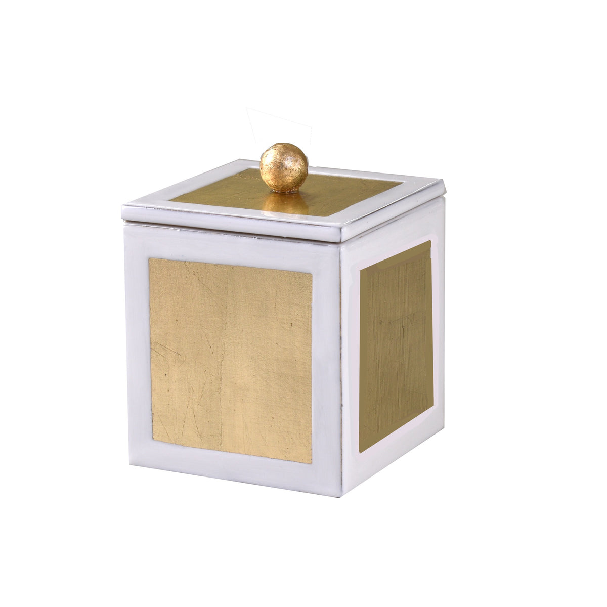 Container of Mike and Ally Savoy Bath Accessories in Pearl and Gold Leaf