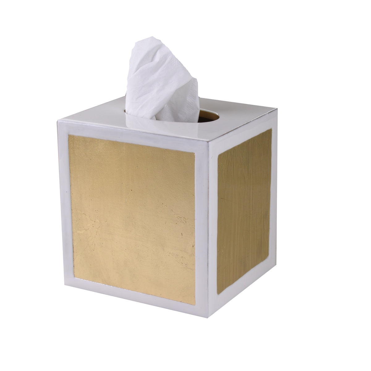 Tissue Boutique of Mike and Ally Savoy Bath Accessories in Pearl and Gold Leaf