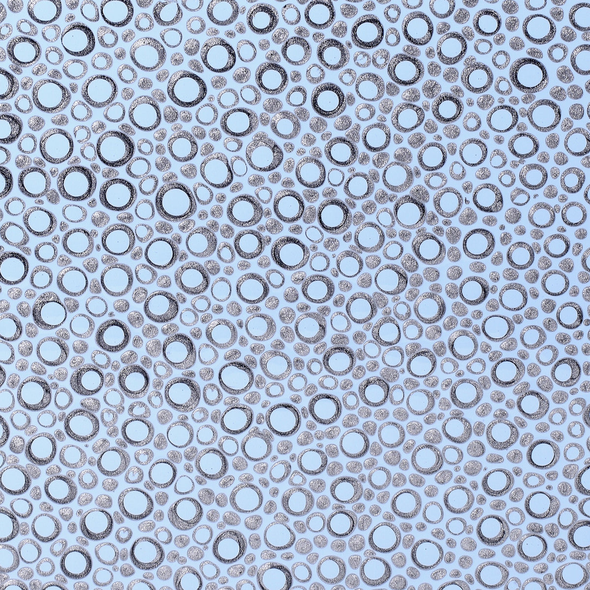 Closeup of Mike and Ally Texel Bath Accessories in Wintersky and Silver colors