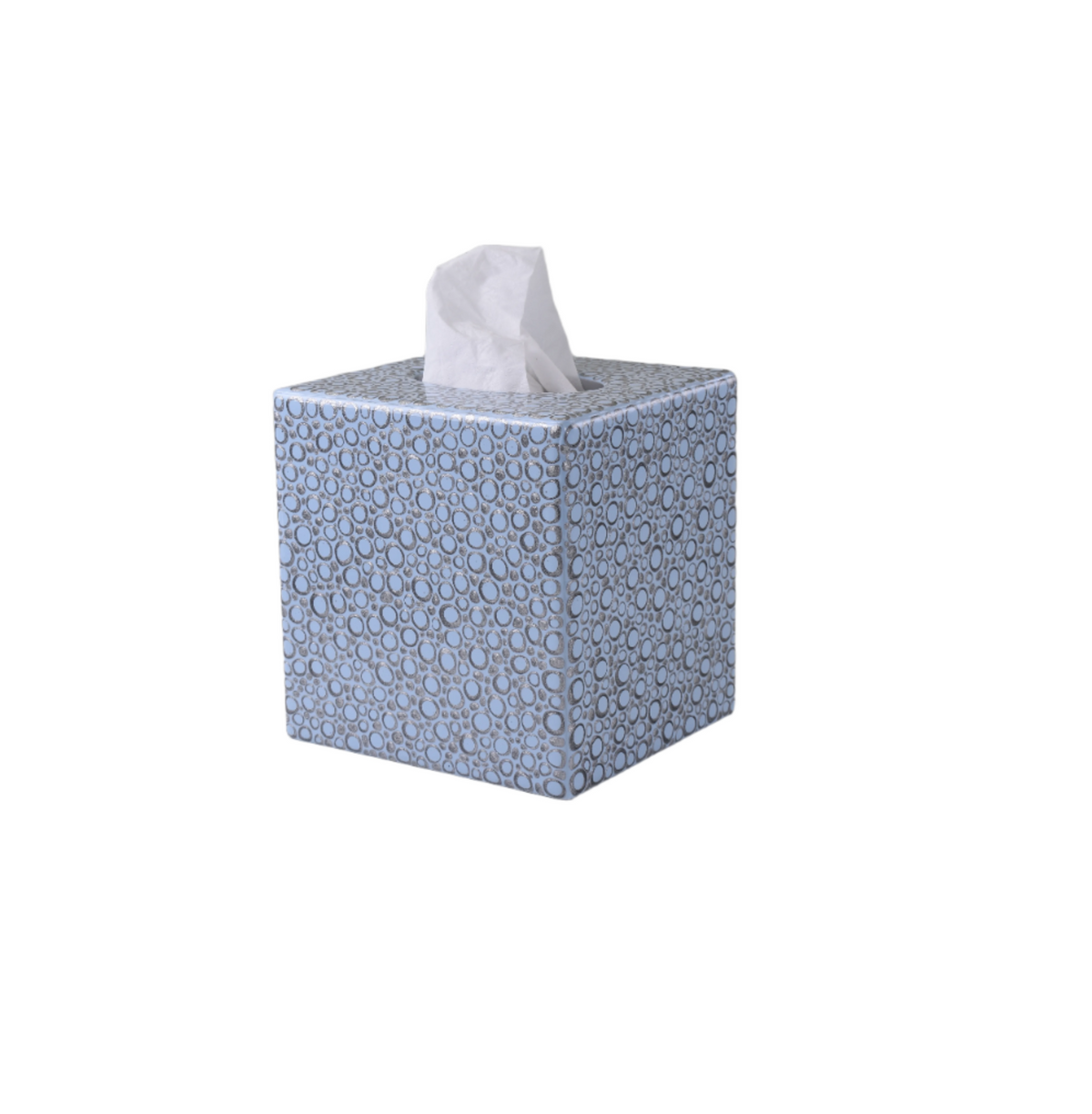 Tissue Boutique of Mike and Ally Texel Bath Accessories in Wintersky and Silver colors