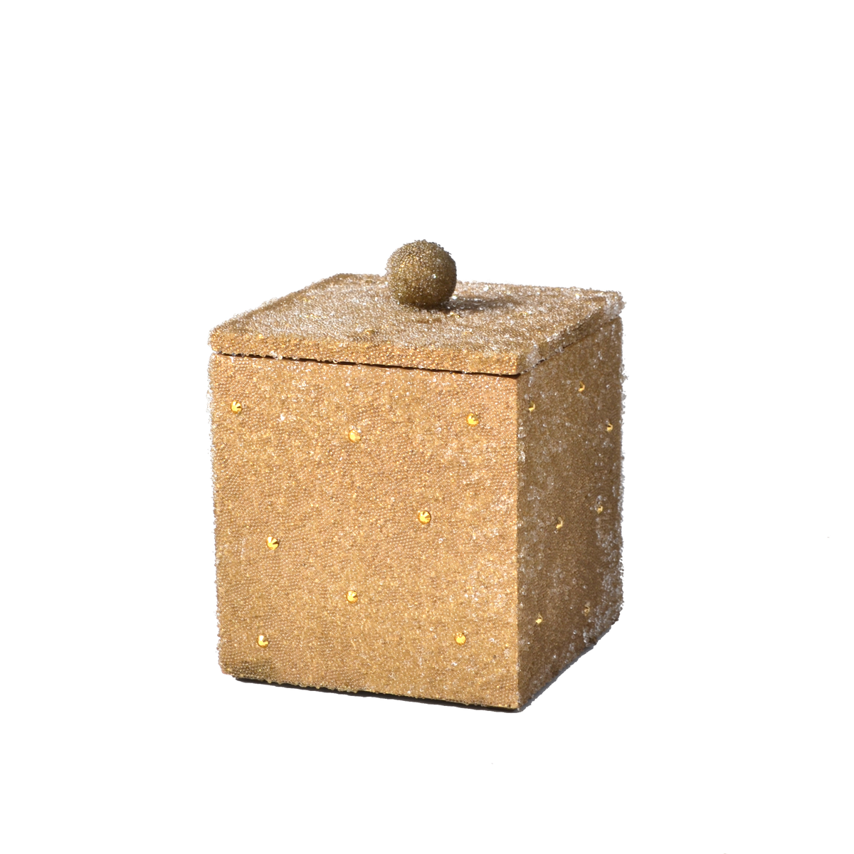 Container of Mike and Ally Valletta Bath Accessories in Gold Color