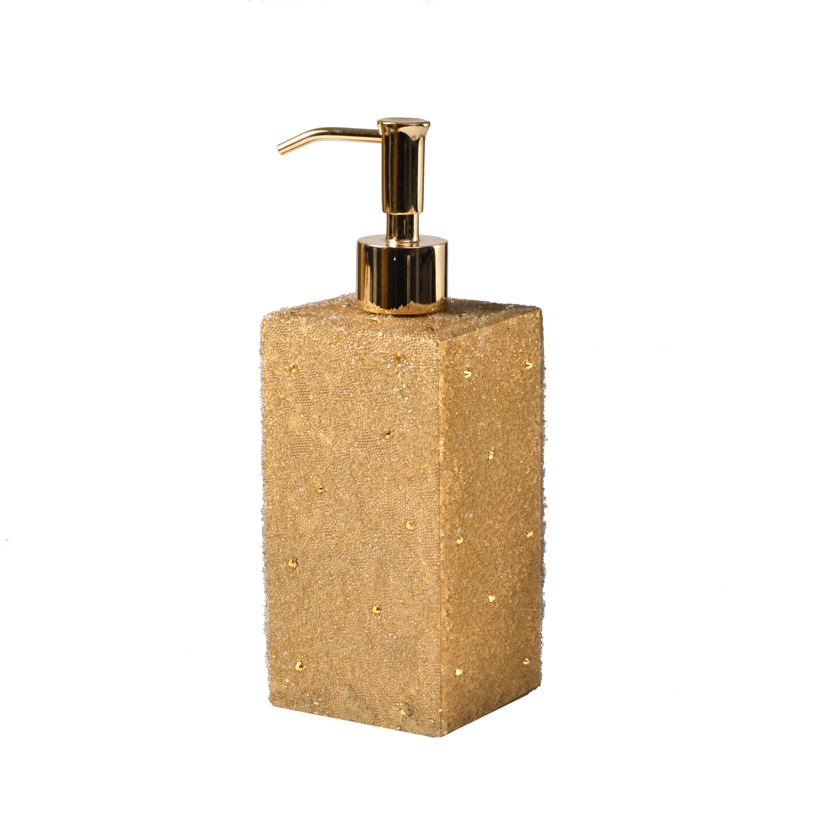 Lotion Pump of Mike and Ally Valletta Bath Accessories in Gold Color