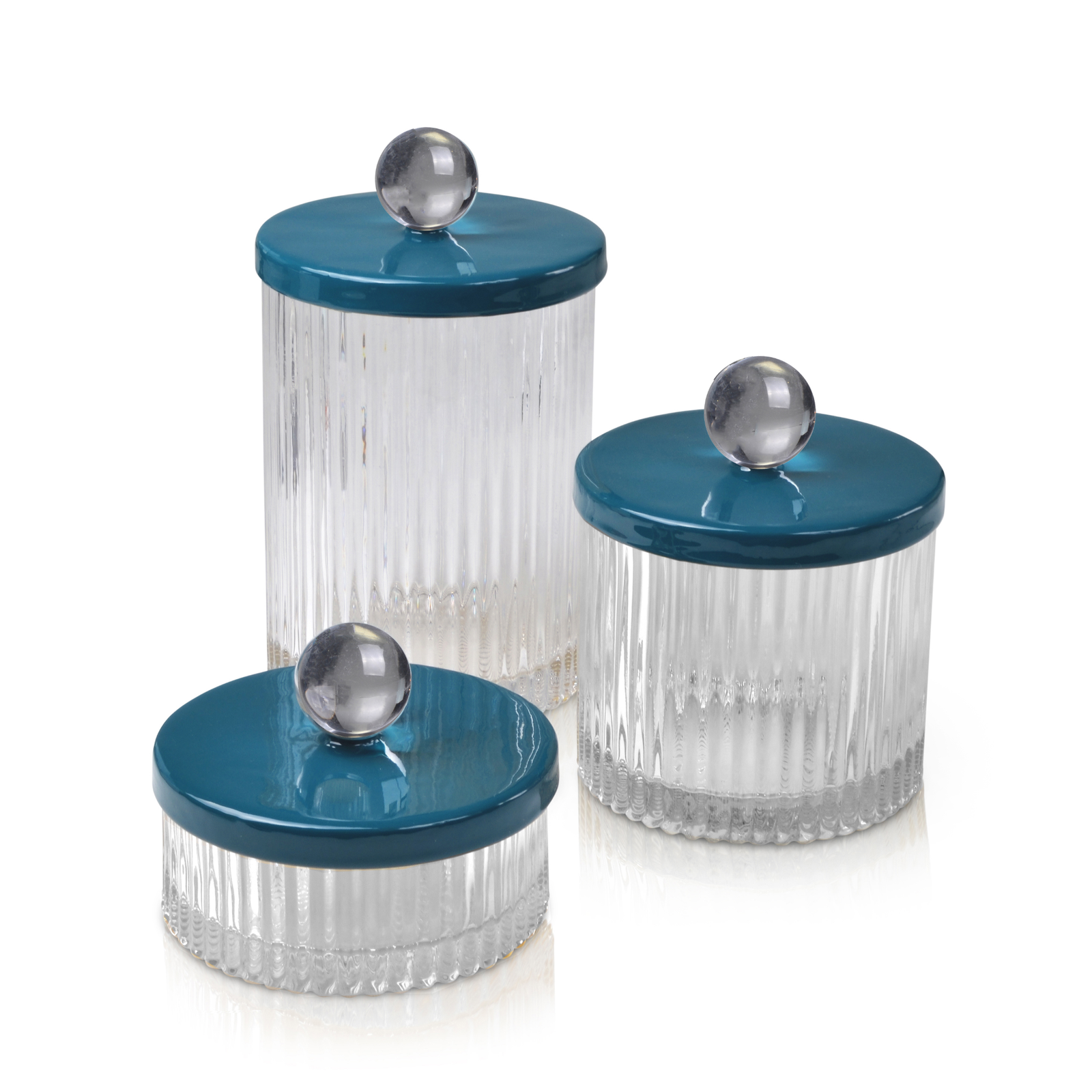 3 Sets of Mike and Ally Vanity Jars in Different Colors