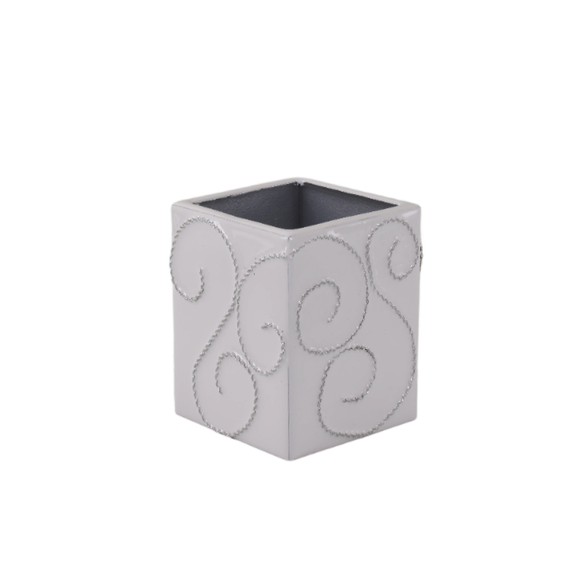 Brush Cup of Mike and Ally Ventus Bath Accessories in Mist and Silver colors