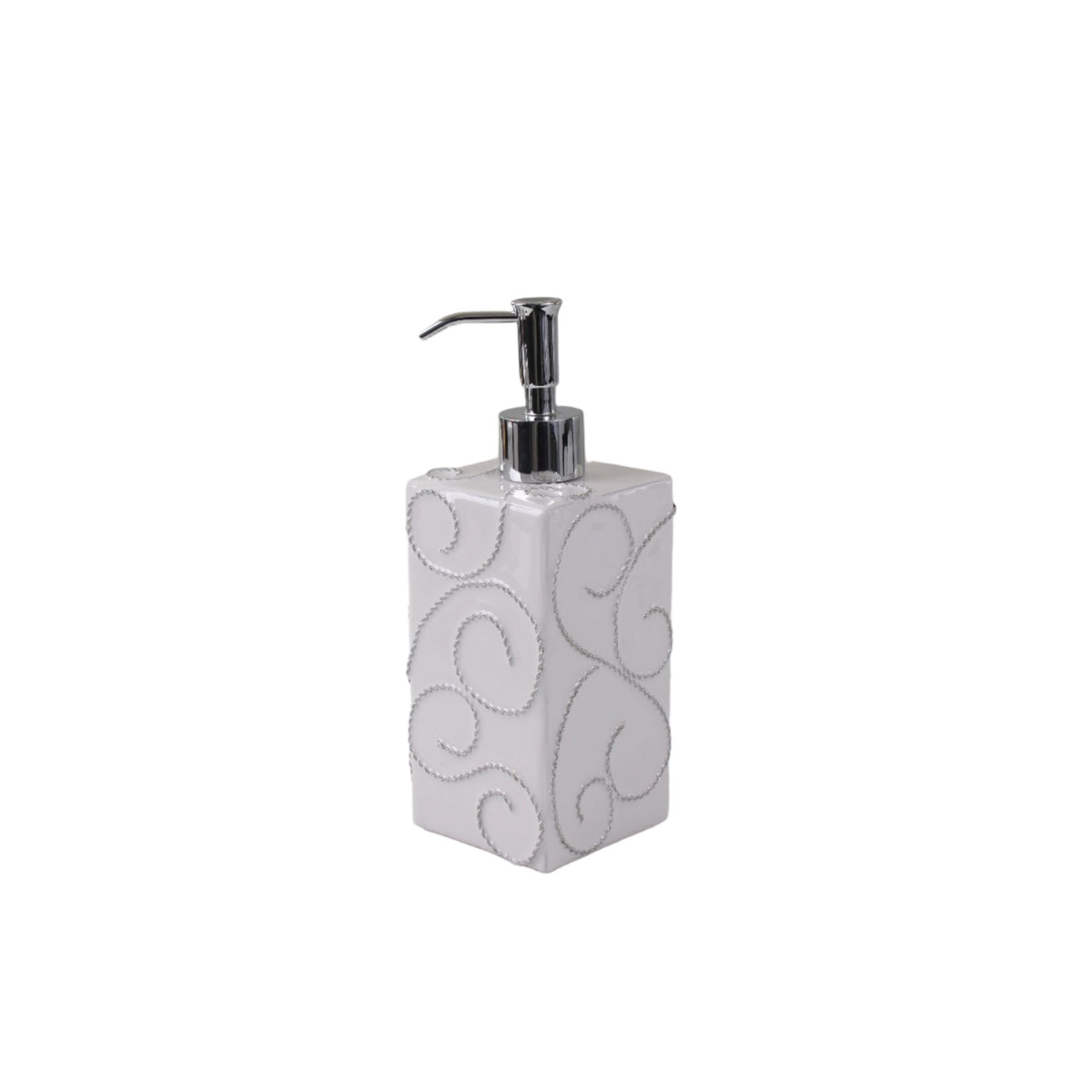 Box Pump of Mike and Ally Ventus Bath Accessories in Mist and Silver colors