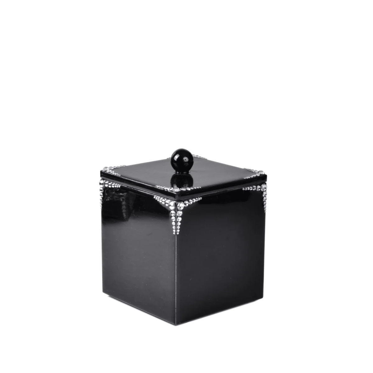 Container of Mike and Ally Waltz Bath Accessories in Ebony and Silver colors