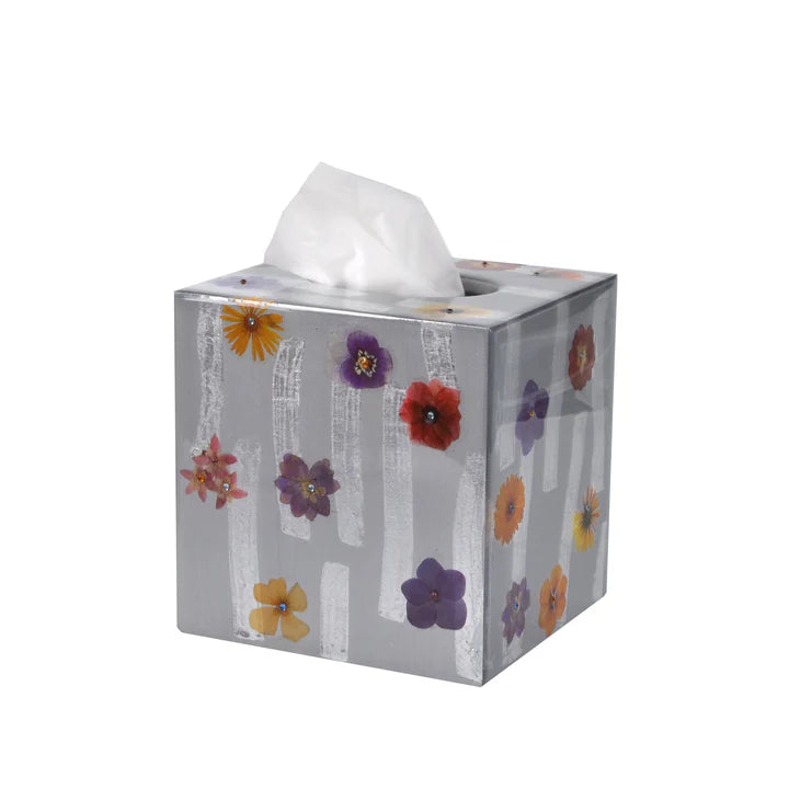 Mike and Ally Fléur Bath Accessories - Silver