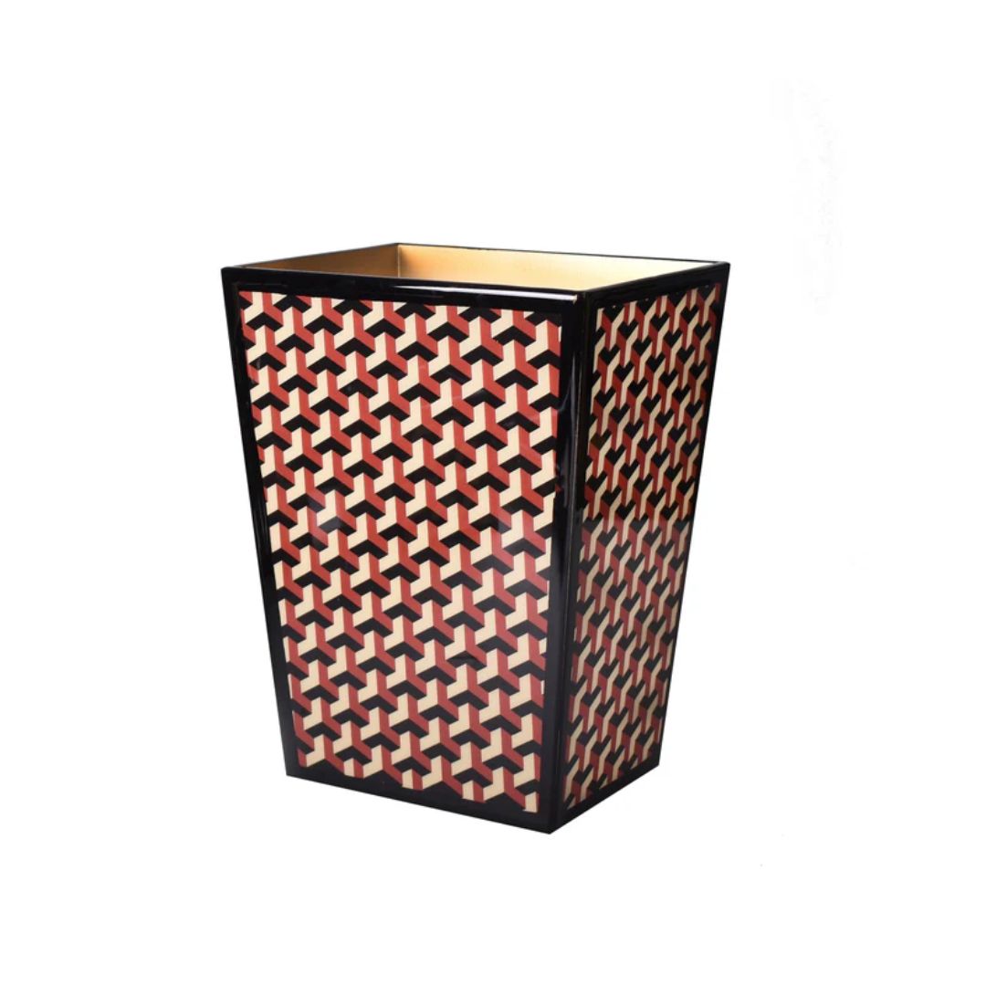Mike and Ally Paperwerks Collection Geo Wastebasket