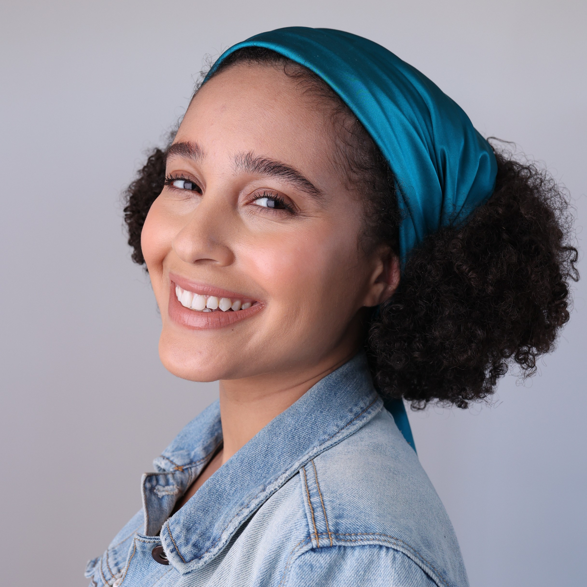 Mulberry Park Silks Pure Silk Square Head Scarf - Marina