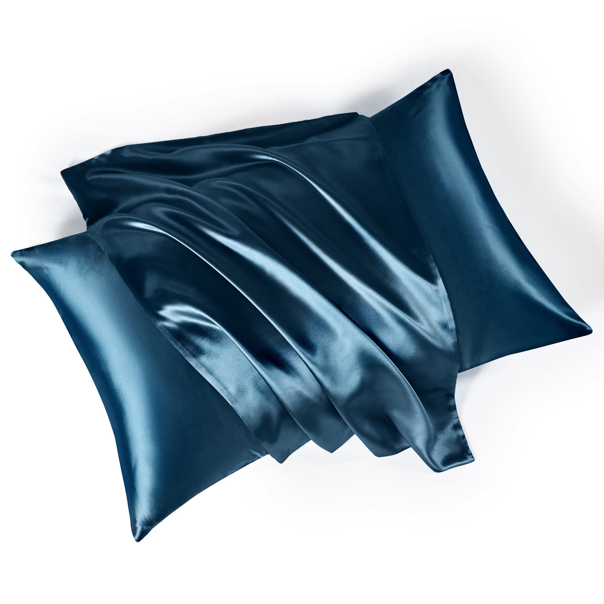 Deep Sea Mulberry Park Silks 22 Momme Silk Pillowcase with a Smooth, Shiny Finish for Luxury, Comfort, and Better Sleep
