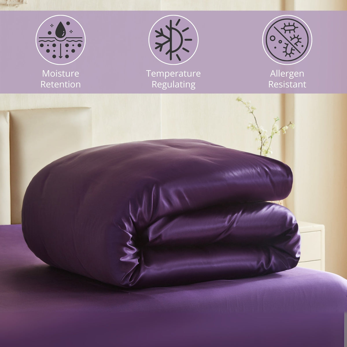 Mulberry Park Silks 22 Momme Duvet Covers - Plum