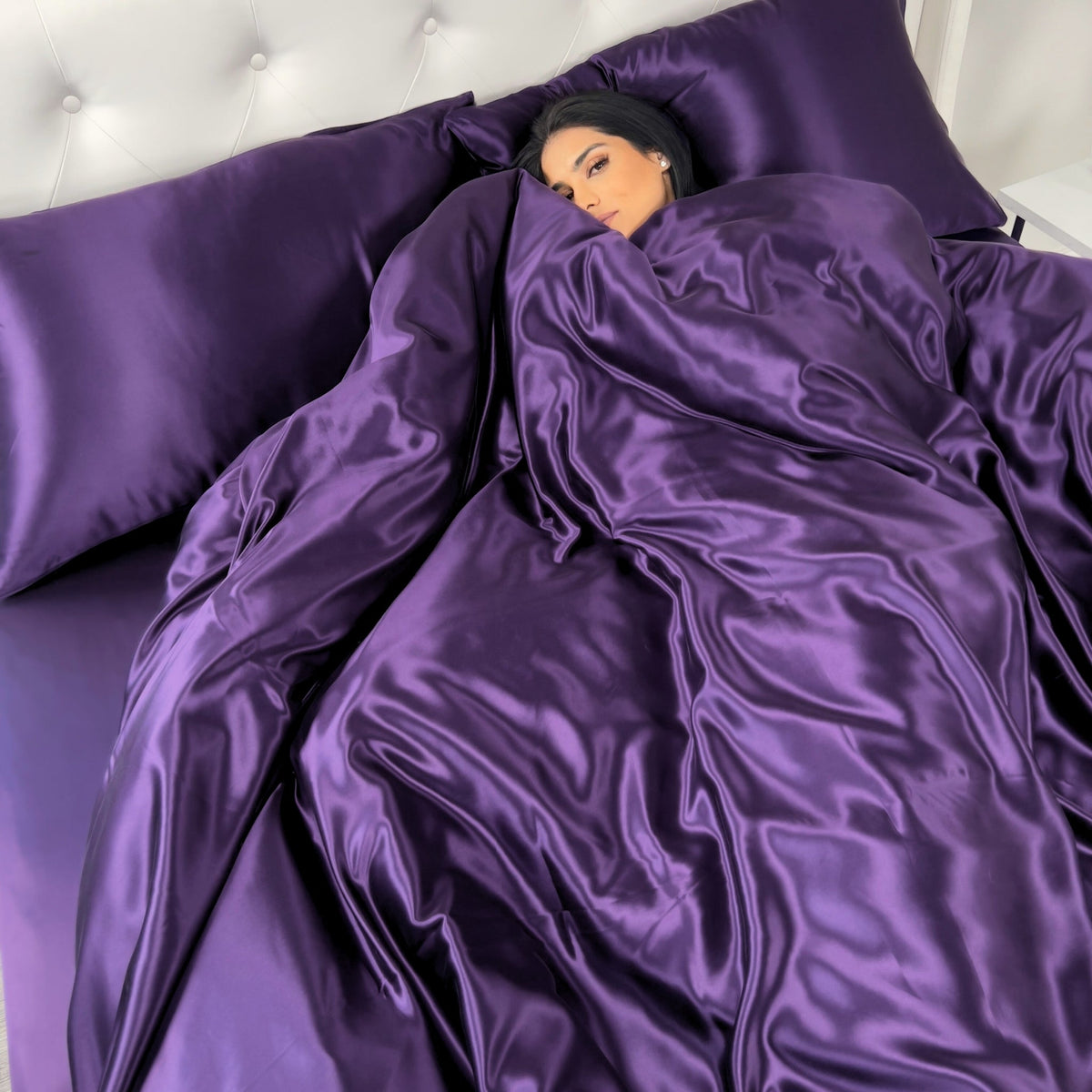 Mulberry Park Silks 22 Momme Duvet Covers - Plum