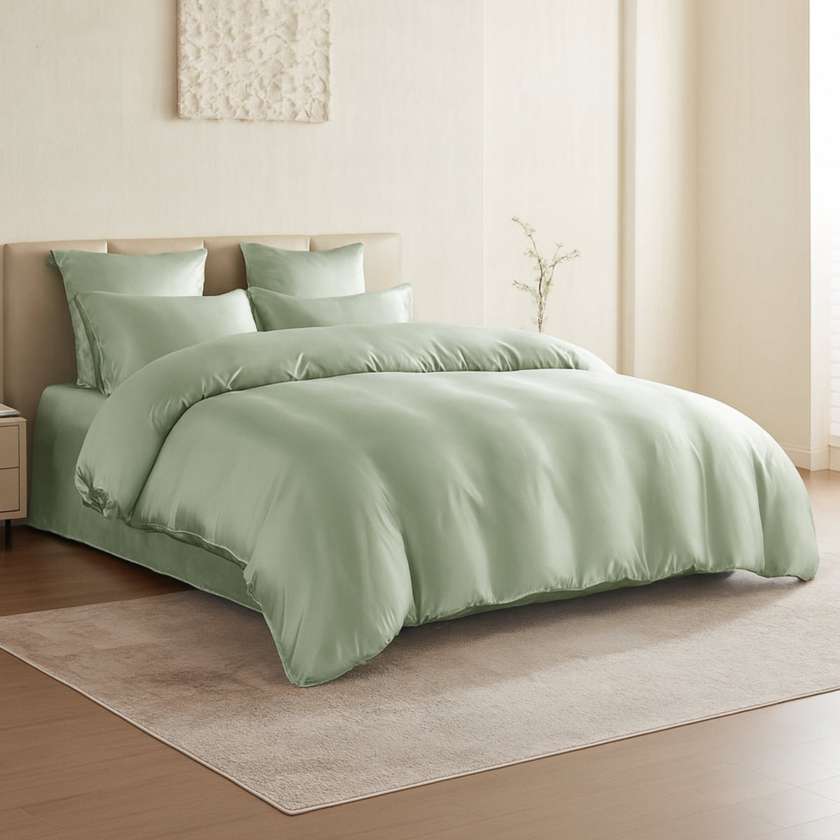 Mulberry Park Silks 22 Momme Duvet Covers - Sage