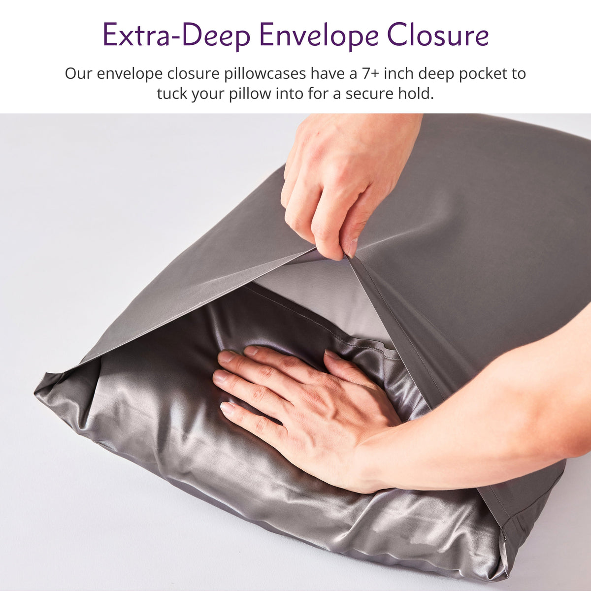 Envelope Closure – 2.5A Quality Mulberry Silk Pillowcase with Secure Closure