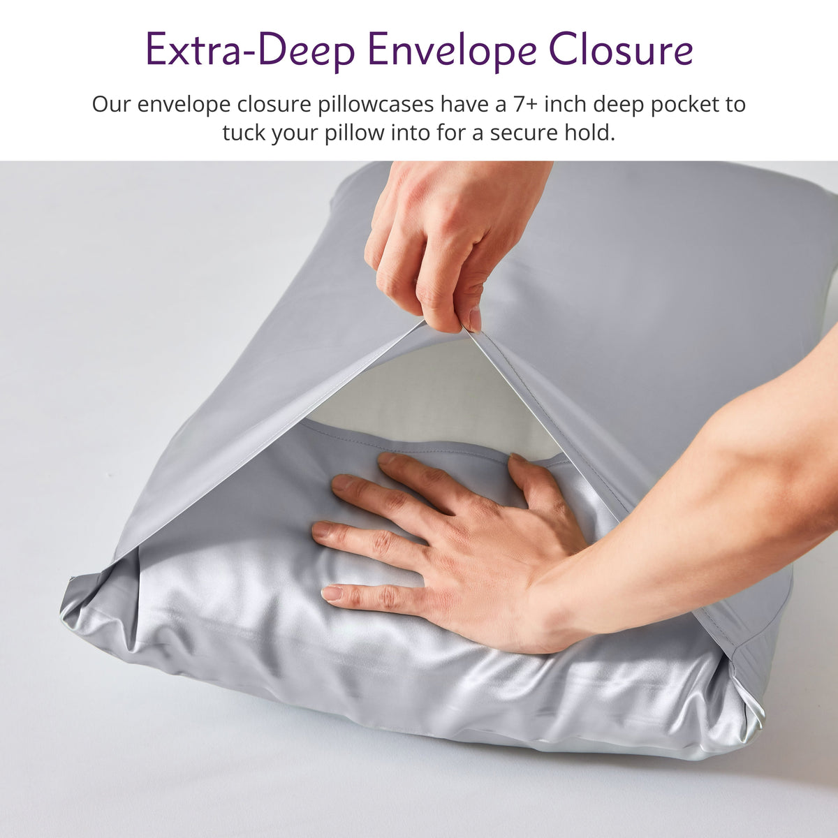 Envelope Closure – 2.5A Quality Mulberry Silk Pillowcase with Secure Closure