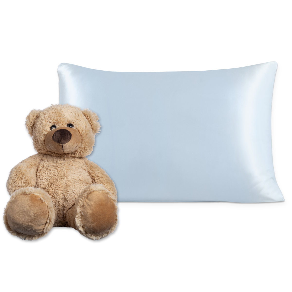 Mulberry Park Pure 19 Momme Silk Toddler Pillowcase - Bedtime Blue